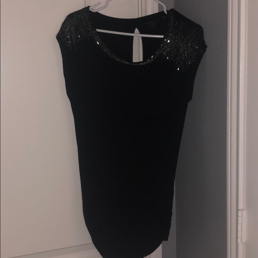 Guess black top with embellishments - Picture 2 of 3